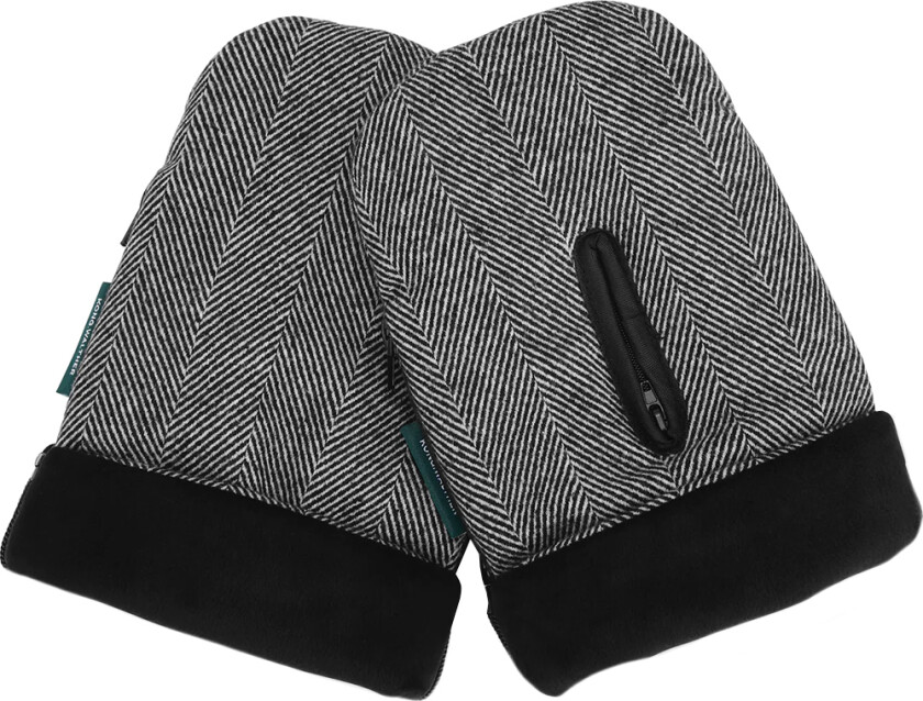 Barnevognhansker - Østerbro - Black Tweed - - OneSize - Votter