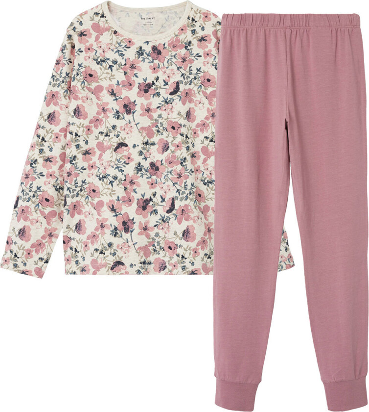 Pysjamas - Noos - NkfNightset - Nostalgi Rose - - 13-14 år (158-164) - 2-delt nattøy