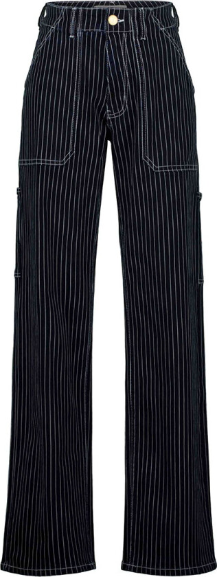 Jenter Bukser - Cianna - Dark Blue Striped - - 8 år (128) - Bukser - bomull