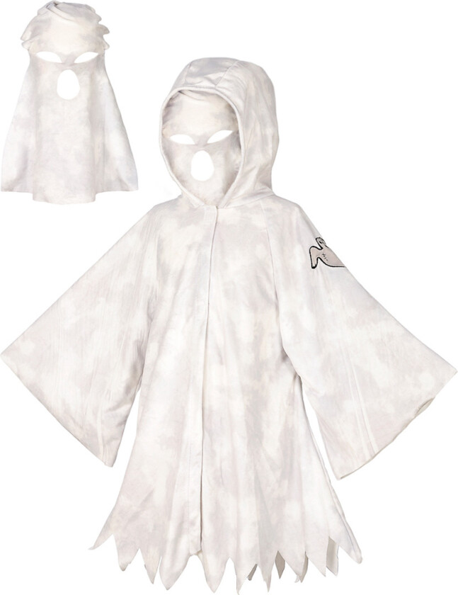 Kostymer - Spøkelse - Hvit - - 8-10 år (128-140) - Kostymer