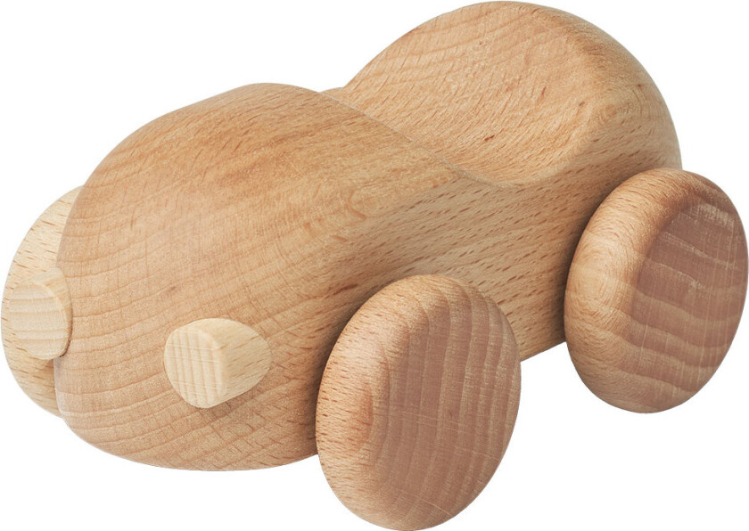 Treleker - Bil - 12 cm - Ilona - Bøk - - OneSize - Bil