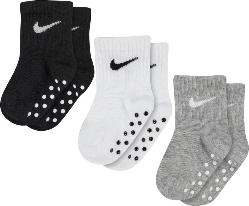 Sokker - 3-pack - Svart/Hvit/Grå Melert - - 16/17 - Sokker