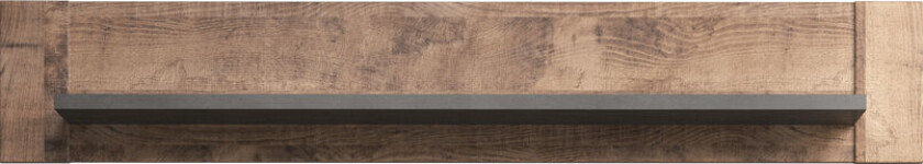 Georgia hylle 1 hylle Tobakk eik dekor, grå Matera dekor.