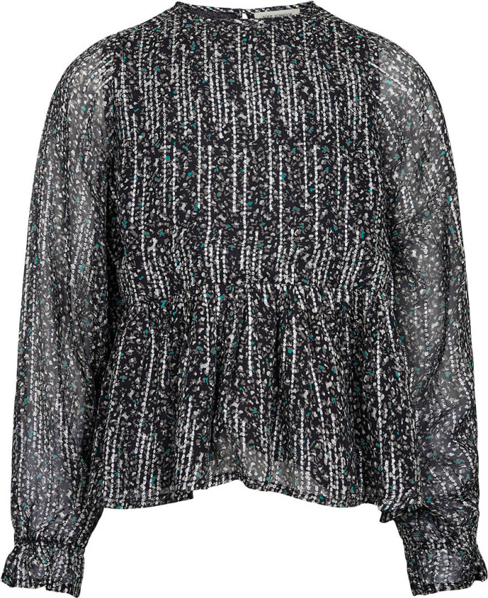 Jenter Genser - Svart m. Mønster/Glitter - - 16 år (176) - Genser