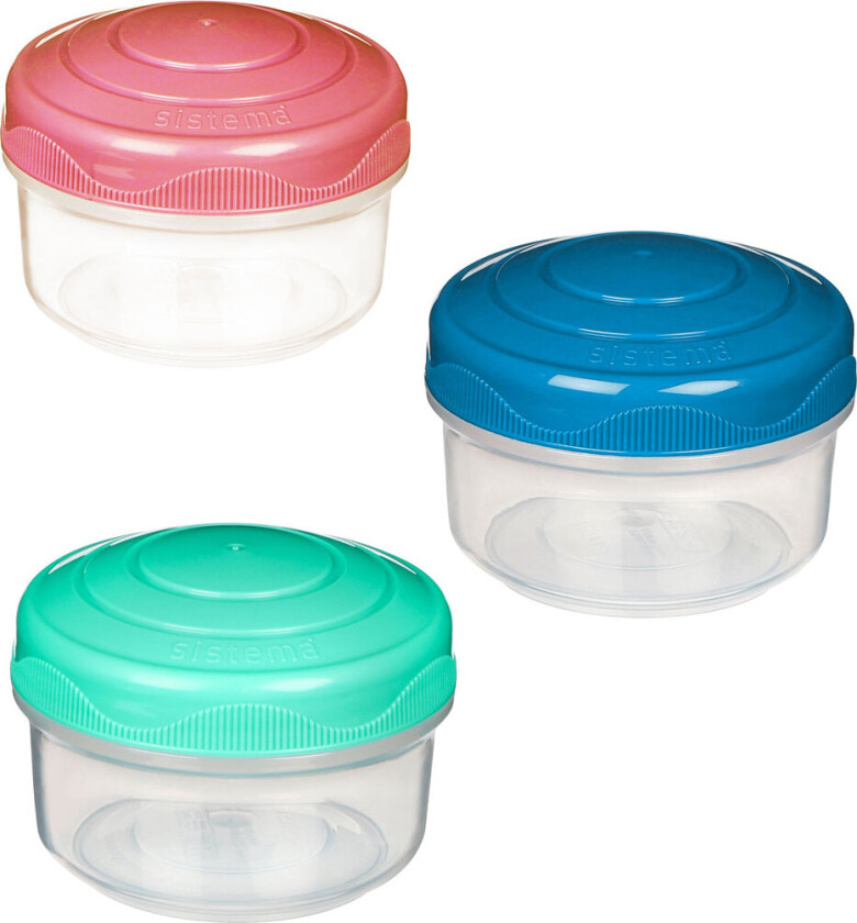 Beholdere - 3-pack - Tilbake til skolen - Mini Biter - 1 - - OneSize - Matboks