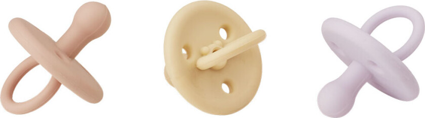 Smokk - Silikon - 3-pack - Str. 1 - Paula - Light Lav - - 0-6 md - Smokk