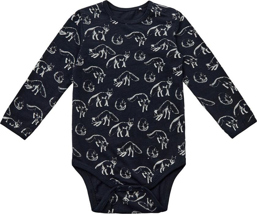 Petit by Sofie Schnoor Body L/æ - Dark Blue m. Ulver - Sofie Schnoor - 56 - Langermet Body