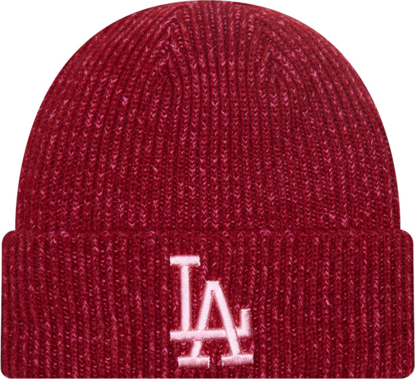 Lue - Strikk - Rib - Dodgers - Rød/Rosa - - 56-63 cm - Lue