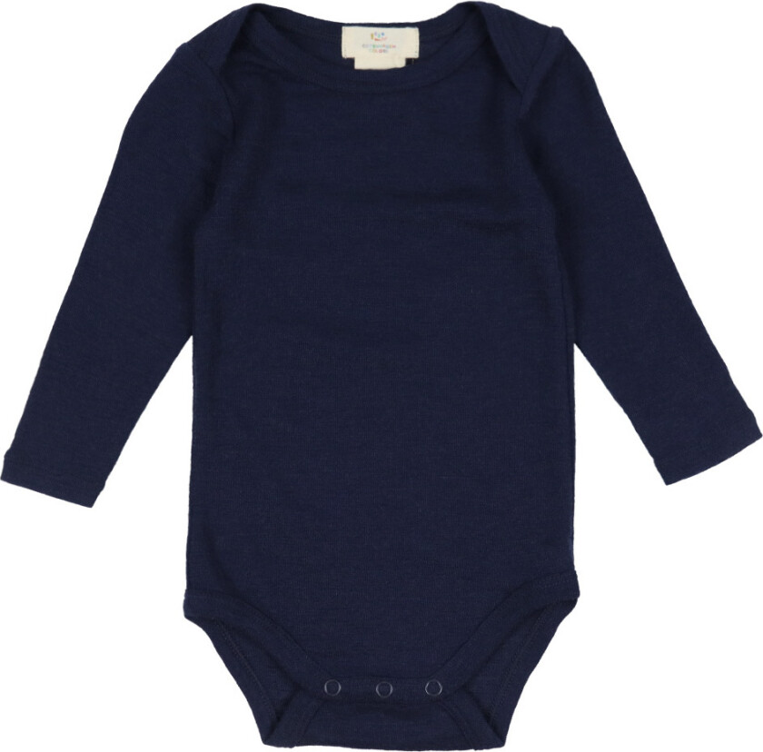 Body L/æ - Ull - Navy - - 2 år (92) - Langermet Body