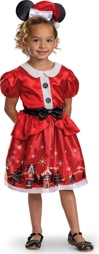 Kostymer - Christmas Minnie - - 5-6 år (110-116) - Kostymer
