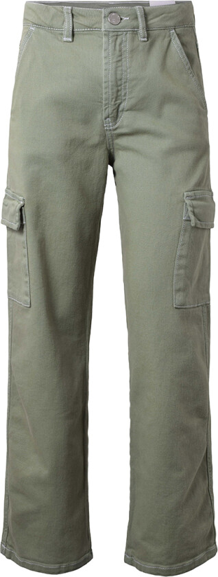 Jeans - Kontrast Denim - Bred - Army Green - - 12 år (152) - Jeans