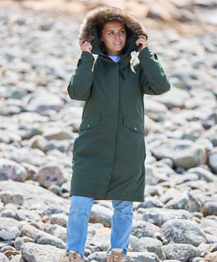 Women's Erika Parka 3 38, Deep Green