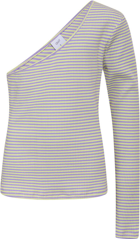 Genser - Rib - Temperament - Lilla/Gul Stripet - - 14 år (164) - Genser