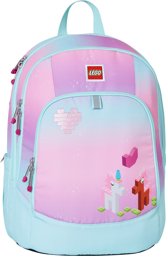 LEGO® Iconic Sparkle Skolesekk - Blå/Rosa - LEGO® Tasker - OneSize - Skolesekk