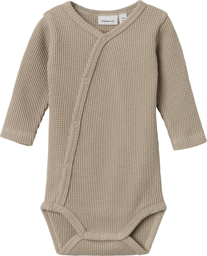 Omslagsbody L/æ - NbnWaffe - Noos - Pure Cashmere - - 1½ år (86) - Langermet Body