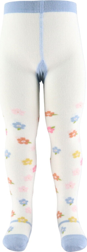 Strømpebukser - HCFrankie - Ivory m. Blomster - - 70 - Strømpebukser