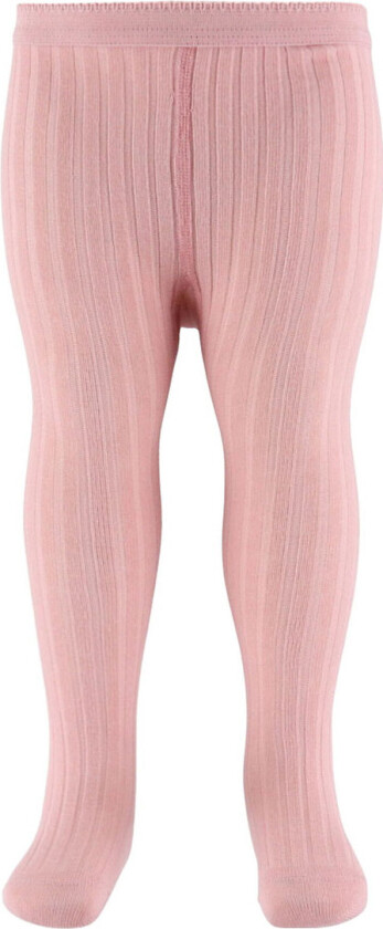 Strømpebukser - Rib - Sølv Rosa - - 90 - Strømpebukser