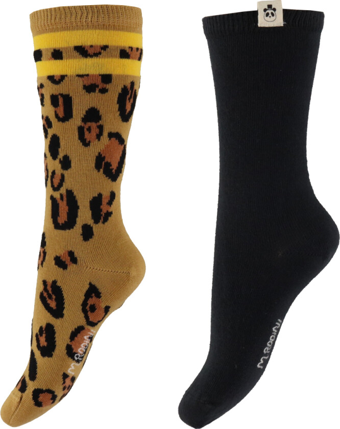 Sokker - 2-pack - Basic Leopard - Multi - - 28/31 - Sokker