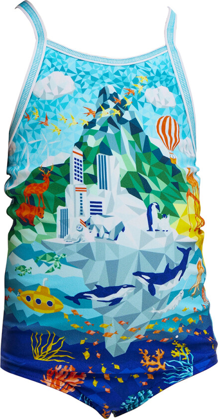 Badedrakt - Trykt - UV50+ - Villmarksmess - - 2 år (92) - Badetøy