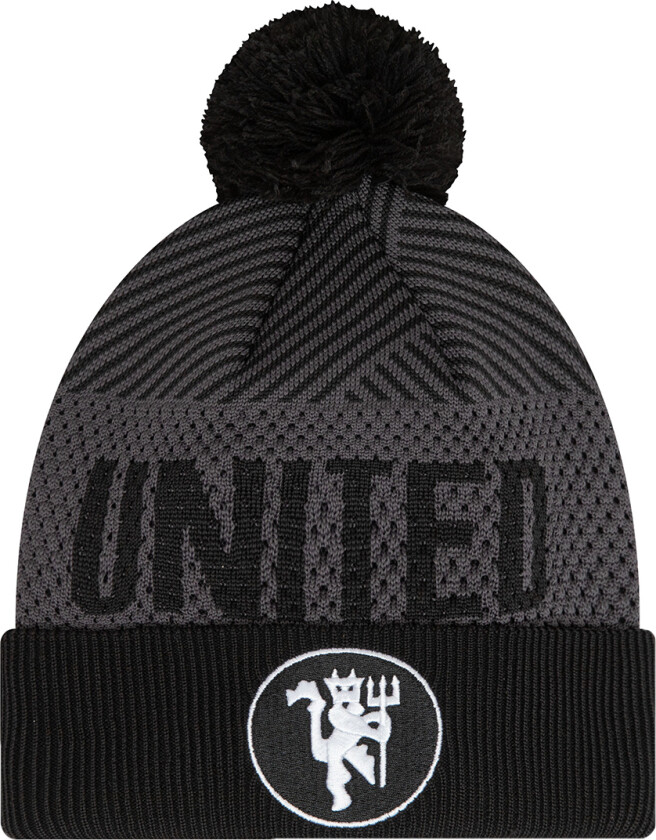 Lue m. Dusk - Strikk - Manchester United - Svart - - 4-6 år (104-116) - Lue