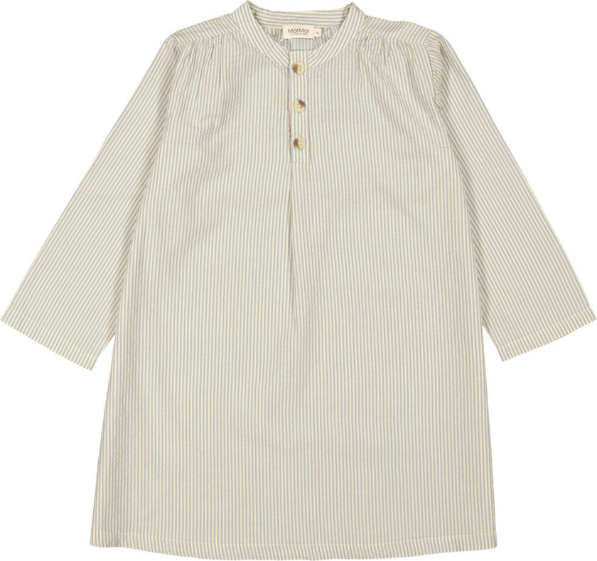 Nattkjole - Pyjamas - Blue Stone Stripe - - 8-9 år (128-134) - Nattkjole