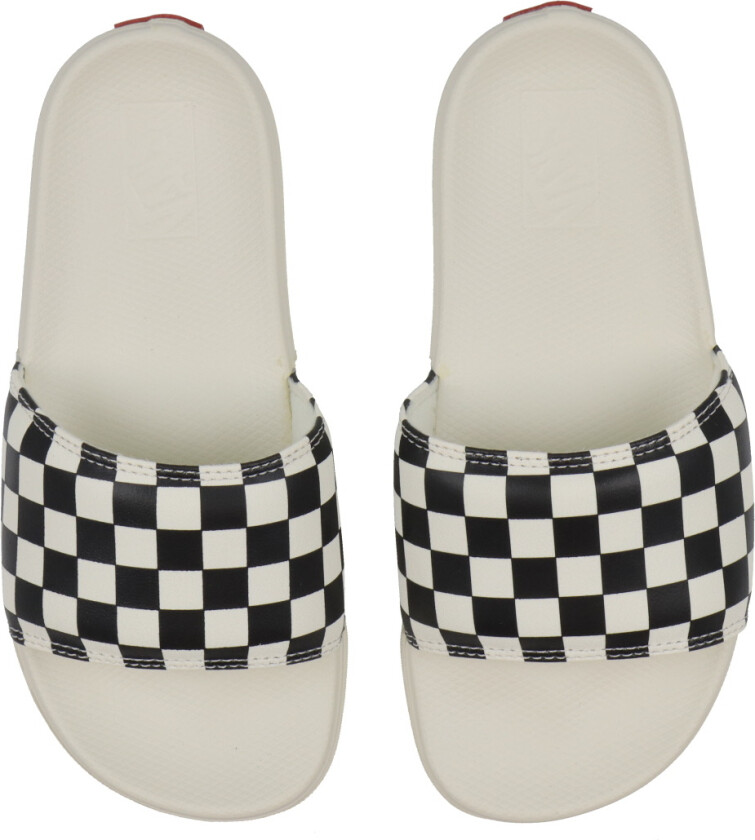 Sandaler - Sjekkbord - Svart/Off White - - 37 - Badesandal