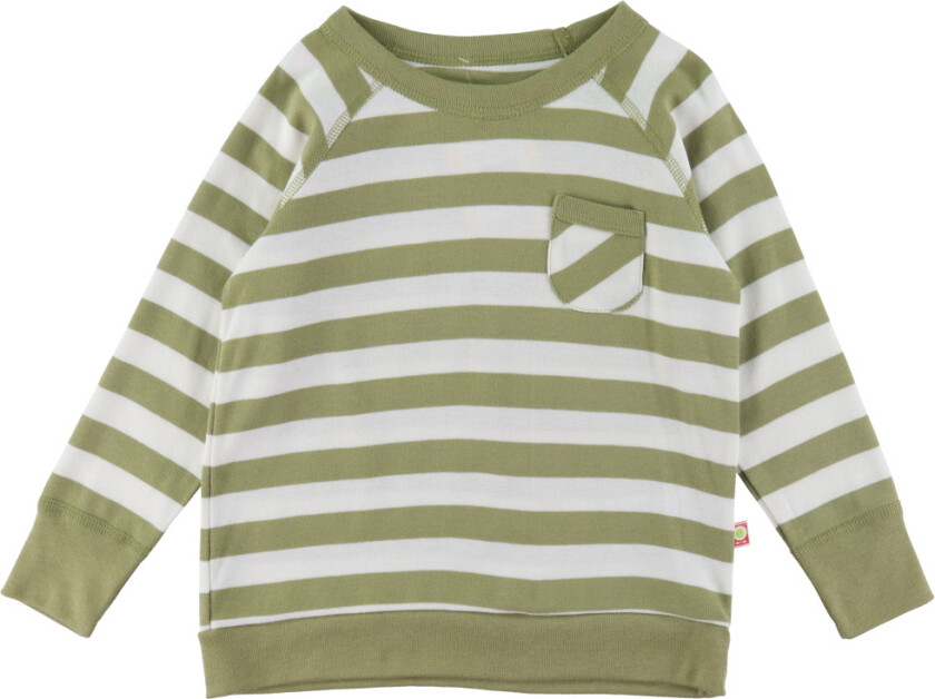 Genser - Grønn/Hvit Stripete - - 8 år (128) - Genser