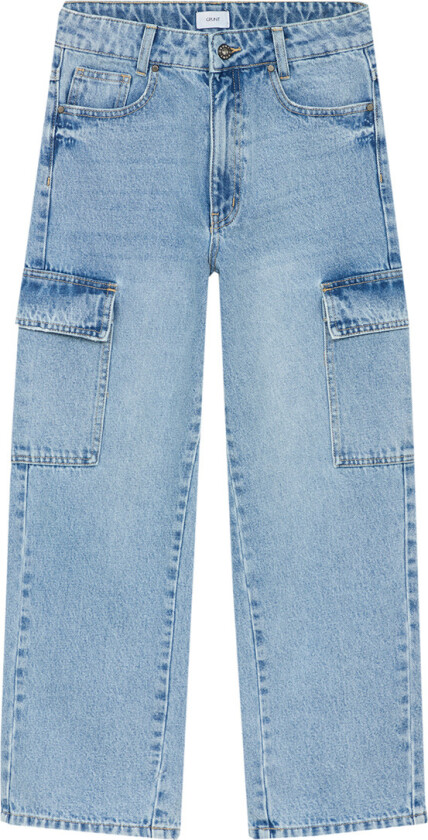 Jeans - Giant Cargo Dashing - Mid Blue - - 15 år (170) - Jeans