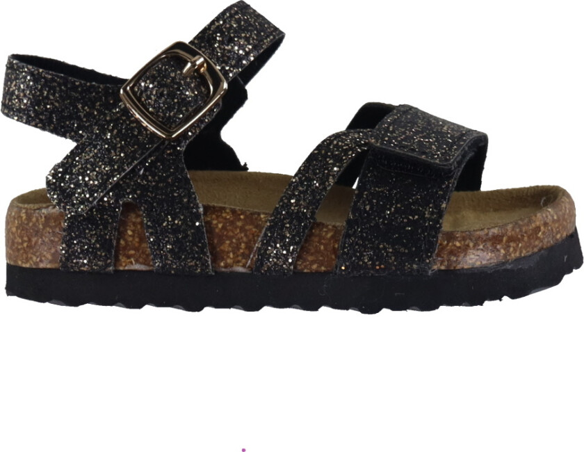 Sandaler - NmfFiona - Svart Glitter - - 28 - Sandals