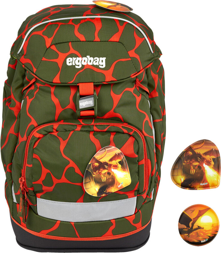 Skolesekk - Prime - Fire DragonBear - - OneSize - Skolesekk