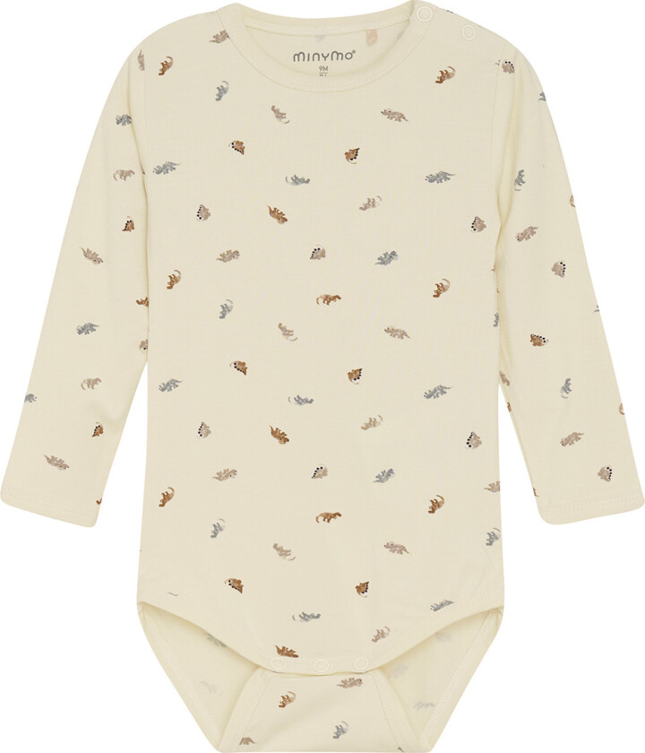 Body L/æ - Viskose - Tradewinds m. Dinosaurer - - 56 - Langermet Body