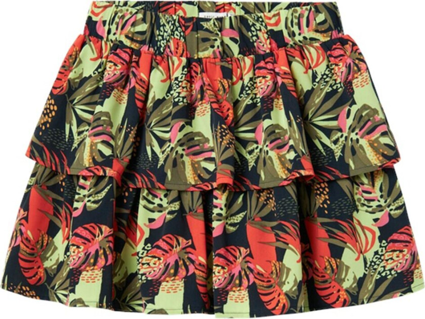 Skjørt - NkfVinaya - Noos - Dark Sapphire/Tropical - - 14 år (164) - Skjørt