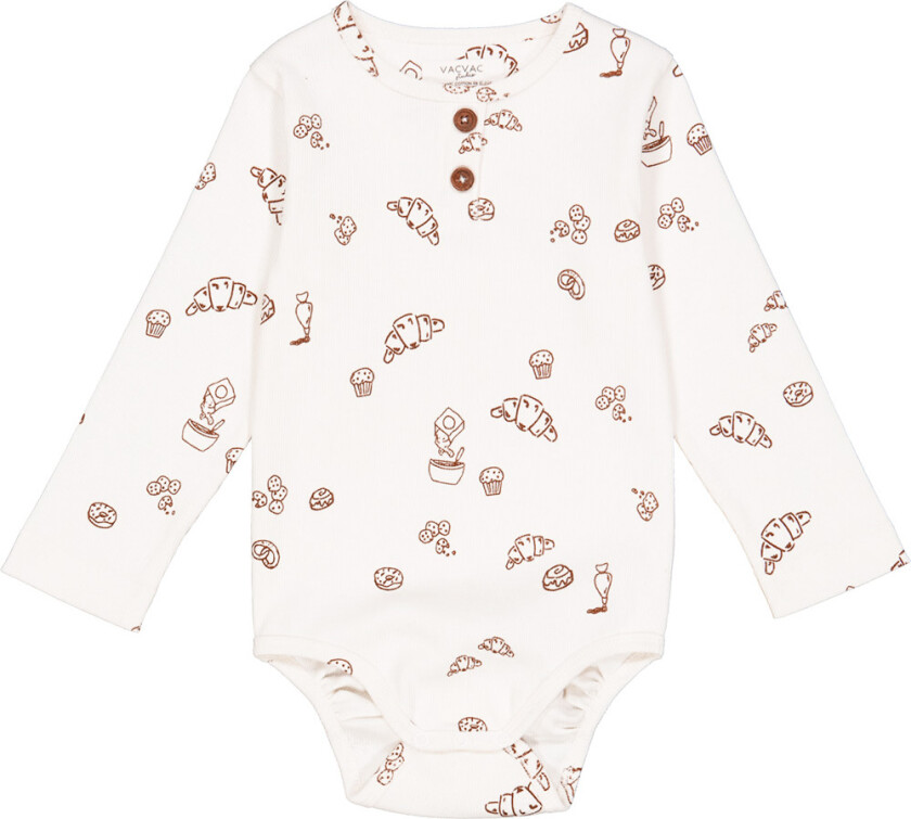 Body L/æ - Rib - Billie - BakersGonnaBake Aop - - 56/62 - Langermet Body