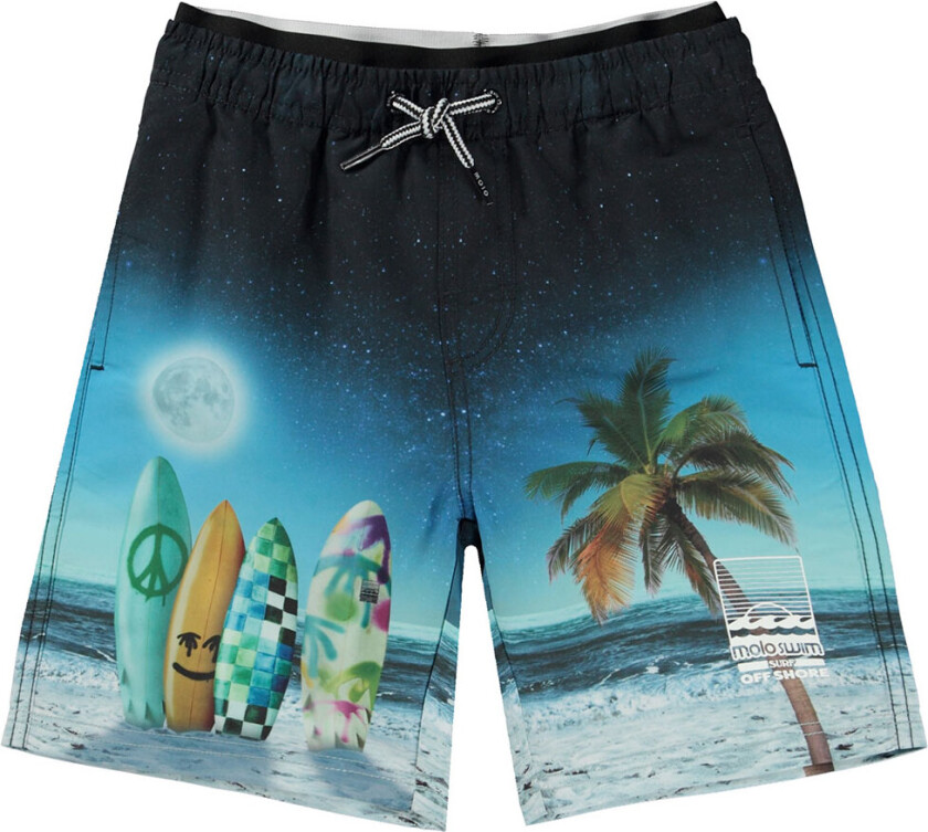 Badeshorts - UV50+ - Neal - Sunset Surfer - - 7-8 år (122-128) - Badetøy