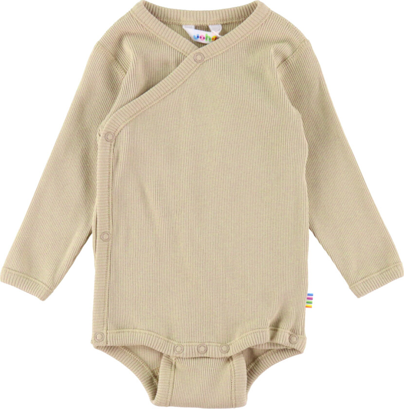 Slå-Om-Body L/æ - Rib - Beige - - 50 - Langermet Body