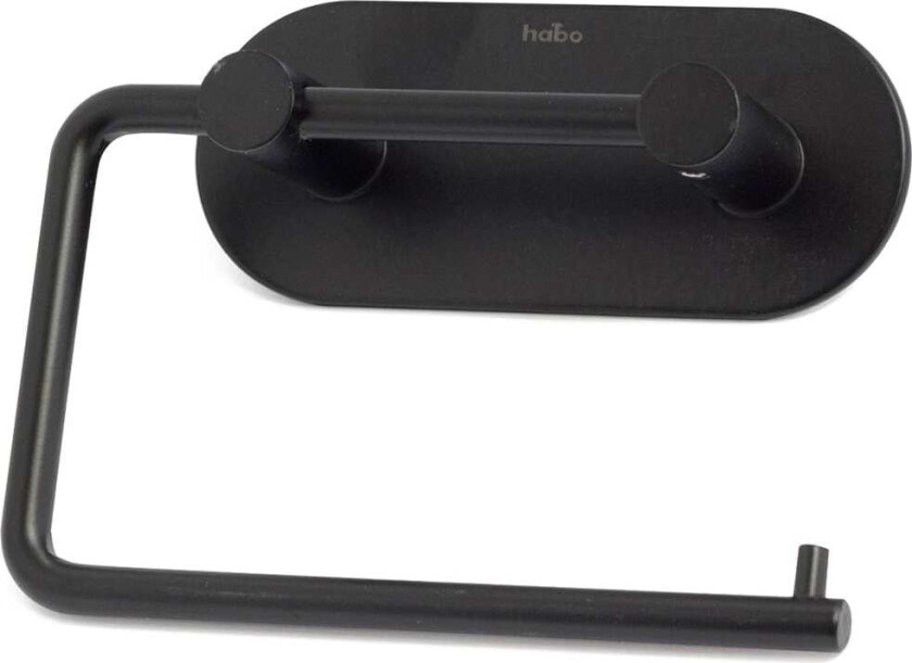 Plain Toalettpapirholder Selvklebende Svart