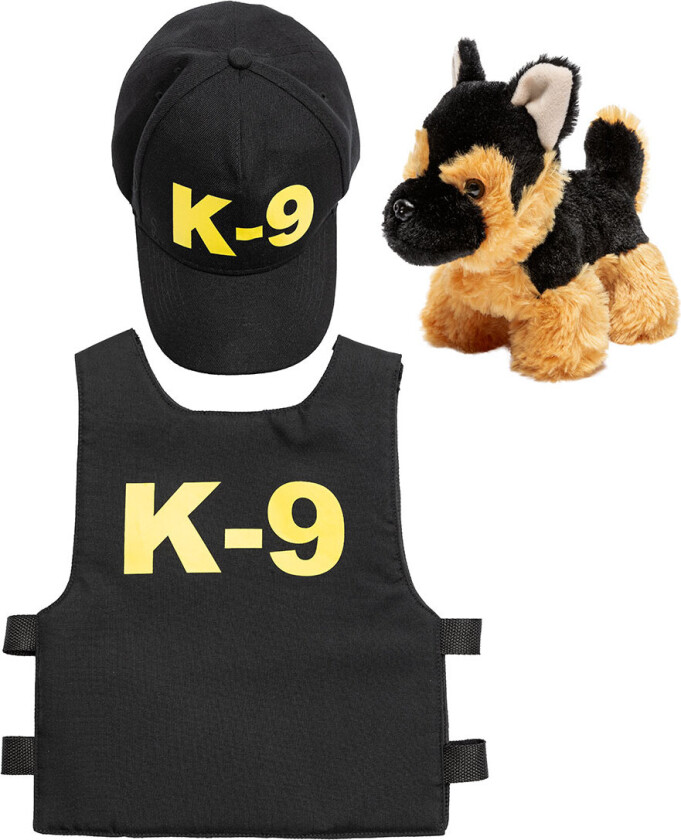 Kostymer - Politiet satt - Svart - - 5-6 år (110-116) - Kostymer