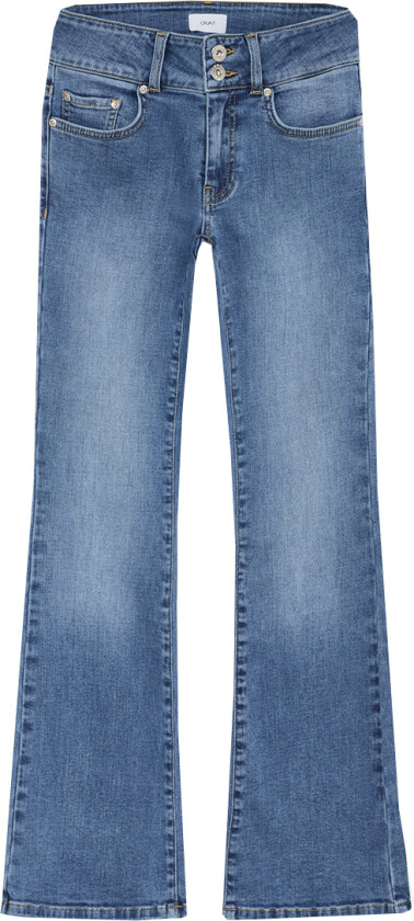 Bukser - Cancas Low Flare - Blue - - 12 år (152) - Jeans