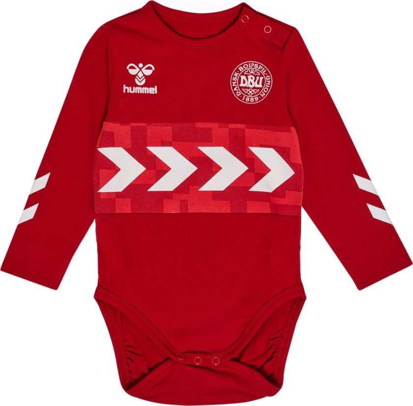 Body L/æ - DBU Kampdag - Chili Pepper - - 2 år (92) - Langermet Body