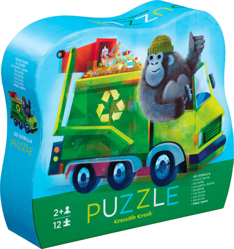 Puslespill - 12 Brikker - Gå Gorilla - - OneSize - Puslespill
