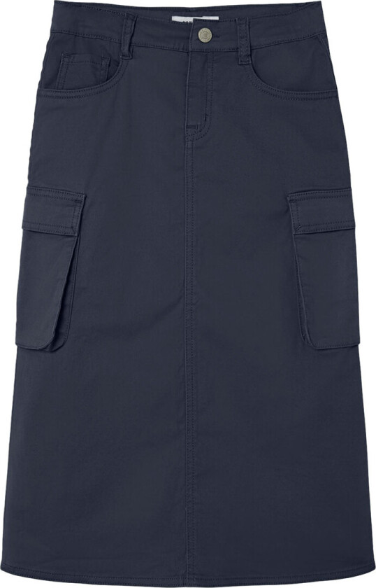 Skjørt - Twill - NkfLuna - Dark Sapphire - - 8 år (128) - Skjørt