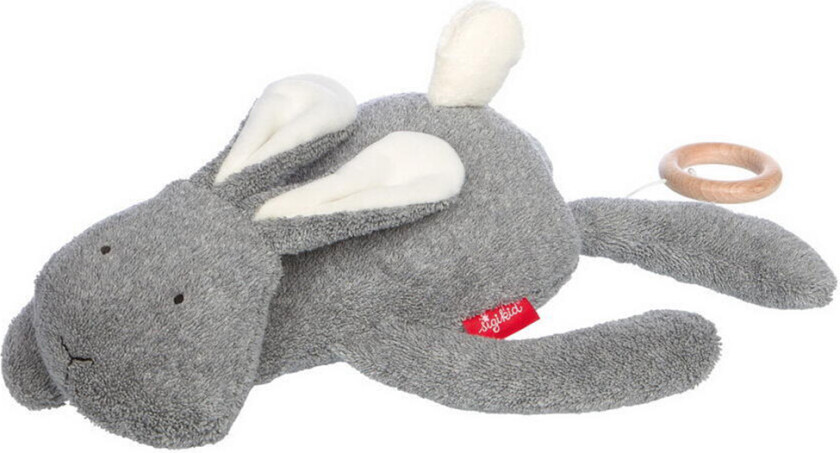 Kosedyr m. Musikk - Rabbit - 40 cm - Grey - - OneSize - Kosedyr