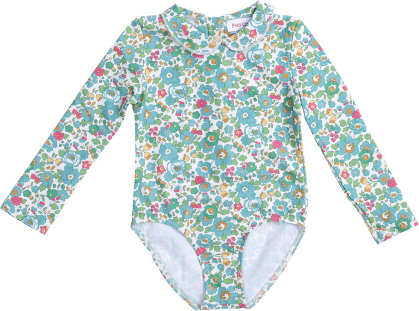 Badedrakt - Peeter Pan - UV50+ - Betsy m. Blomster - - 7-8 år (122-128) - Badetøy