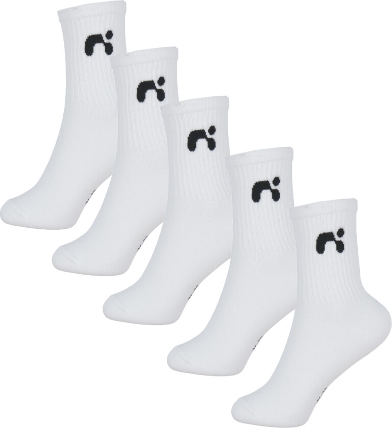 Sokker - Noos - NknLaris - 5-pack - Bright White - - 31/33 - Sokker