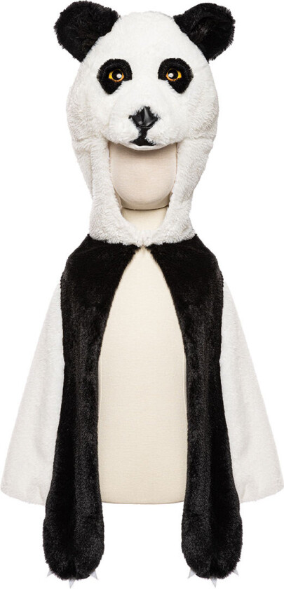 Kostymer - Kappe - Panda - Hvit/Svart - - 4-6 år (104-116) - Kostymer