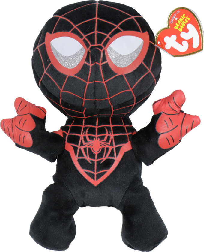 Kosedyr - Beanie Babyer - 18 cm - Marvel Miles Moral - - OneSize - Kosedyr