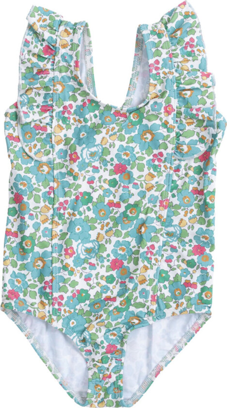 Badedrakt - Bade - UV50+ - Betsy m. Blomster - - 3-4 år (98-104) - Badetøy