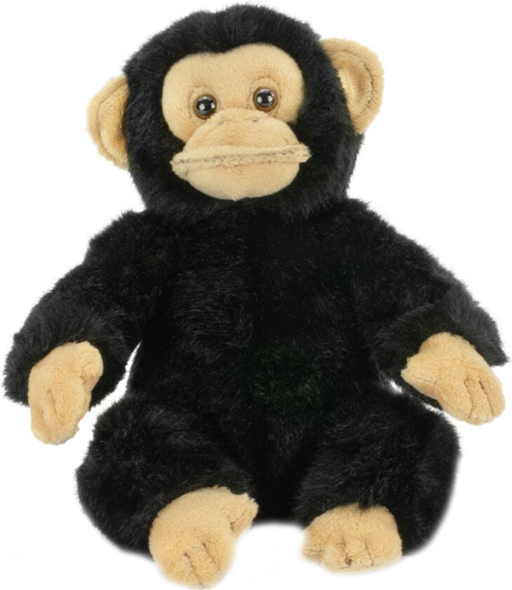 Kosedyr - 15x11 cm - Baby Sjimpanse - Svart - - OneSize - Kosedyr