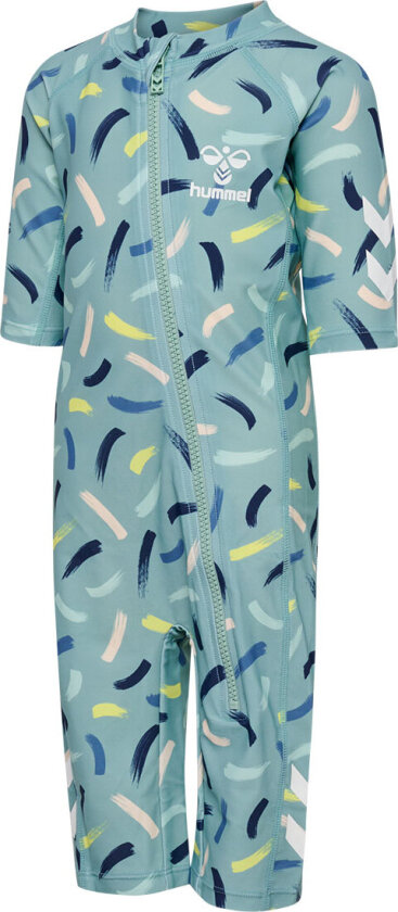 Badedrakt - UV40+ - hmlMorgat - Blue Surf - - 74 - Badetøy