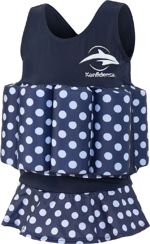 Badedrakt - UV40+ - Navy/Polka - - 2-3 år (92-98) - Svømmevest